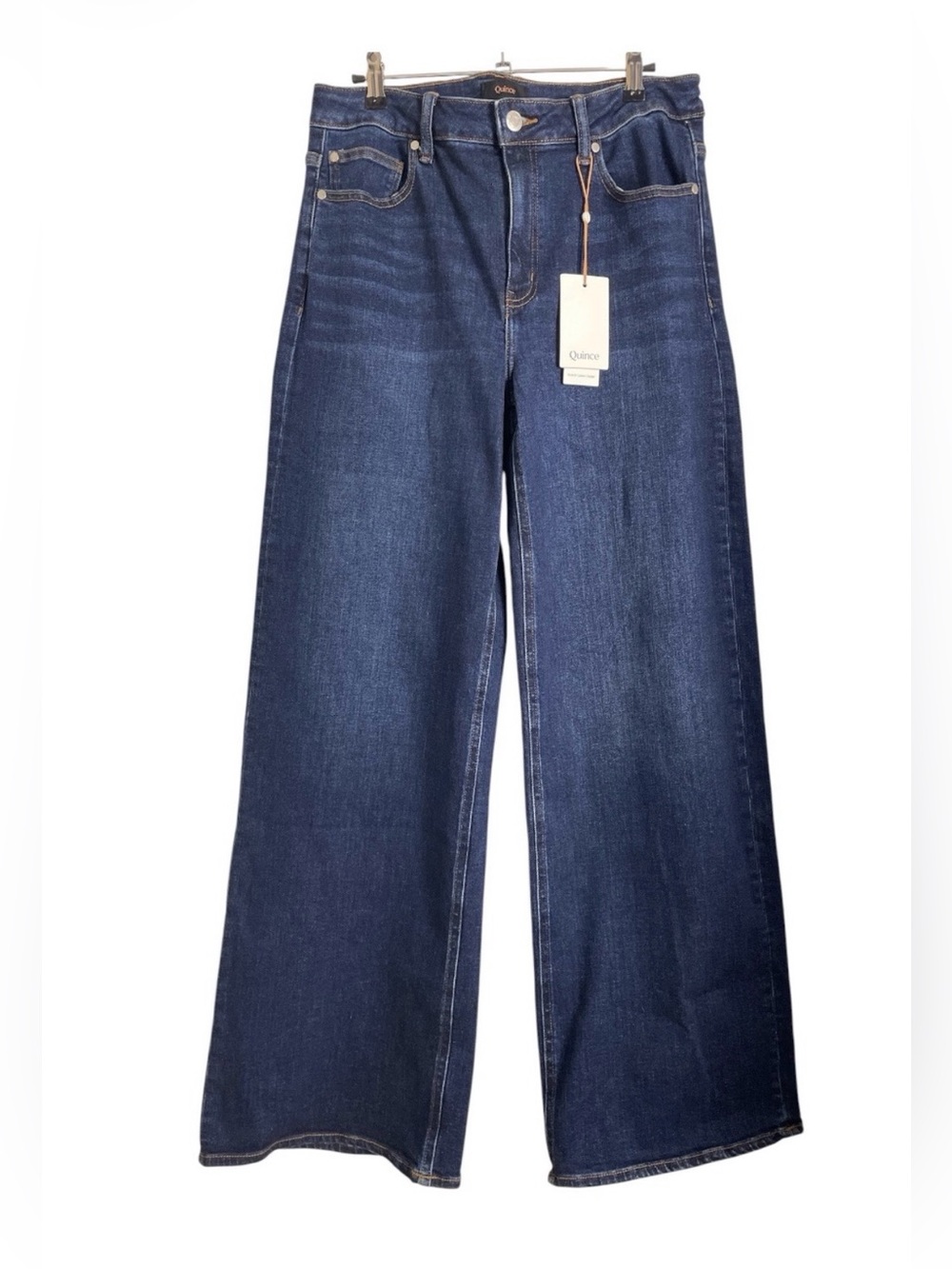 *NWT* Quince Bella Stretch Wide-Leg High-Rise Jeans 31” Midnight Blue 32” inseam